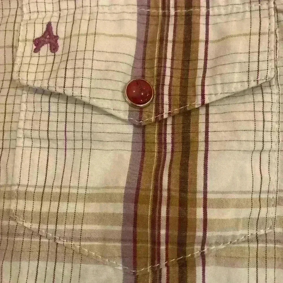 Aura Women's Wrangler Pearl Snap Western Rodeo Shirt Size Medium Rodeo - Picture 11 of 13